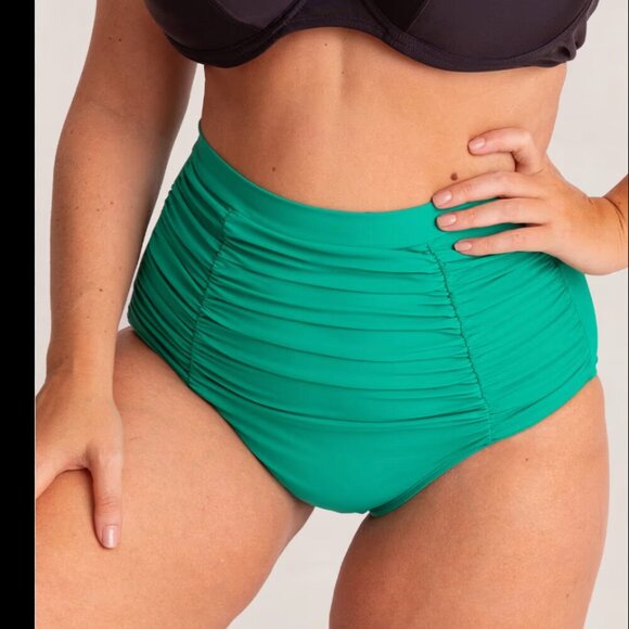 Shapermint Green High-Waisted Control Bikini Bottom NWT Medium - Picture 1 of 6